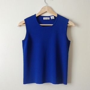 Laura Ashley Cobalt Blue Tank Top